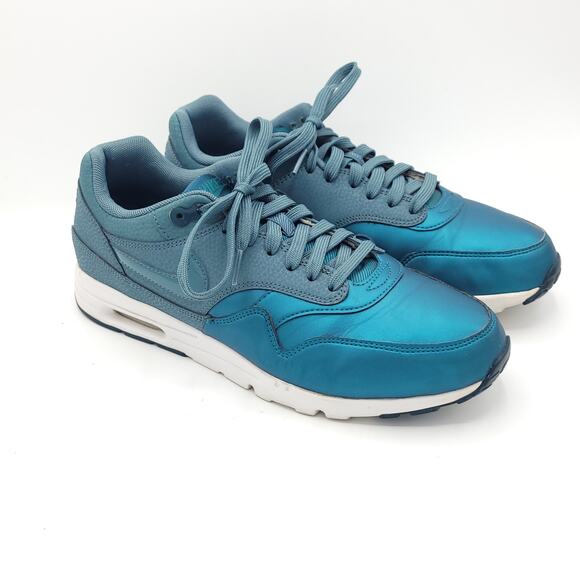 Nike Air Max 1 Ultra SE Trainers 861711 300 blue green women's Size 10 - Picture 2 of 9